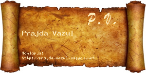 Prajda Vazul névjegykártya